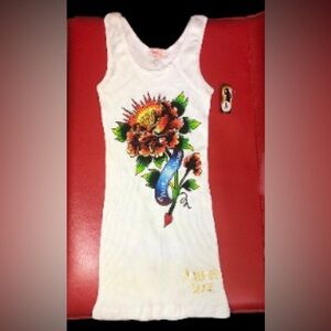 A2 USA Graphic Tank Bling Size S Small NWT Y2K